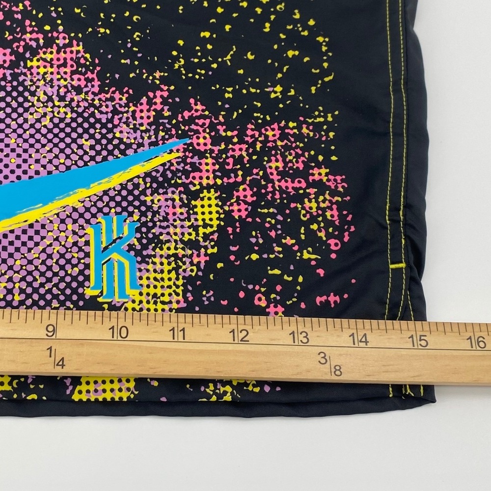 Nike Kyrie Irving Basketball Shorts Mens XXL Black Yellow Splatter DA5993-010 - Picture 7 of 12